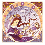 Goddesses - Inspired By Alphonse Mucha, winter detail