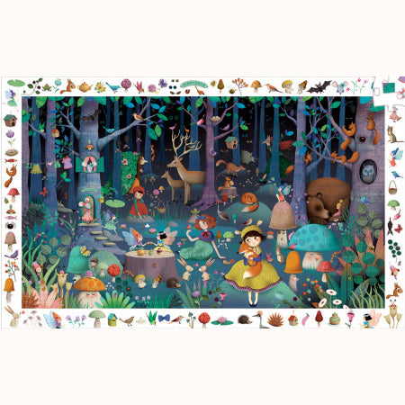 Enchanted Forest Observation Puzzle, completed picture 