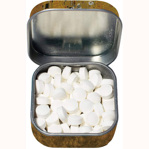 Before The Kiss Mints, open tin with mints inside 