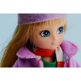Autumn Leaves Lottie Doll, face detail up close