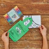 Doodle Placemat to Go: Garden, Grow, Eat!, hands unpacking
