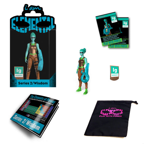 Ingenuity Action Figure - IAmElemental - Series II / Wisdom, contents unboxed