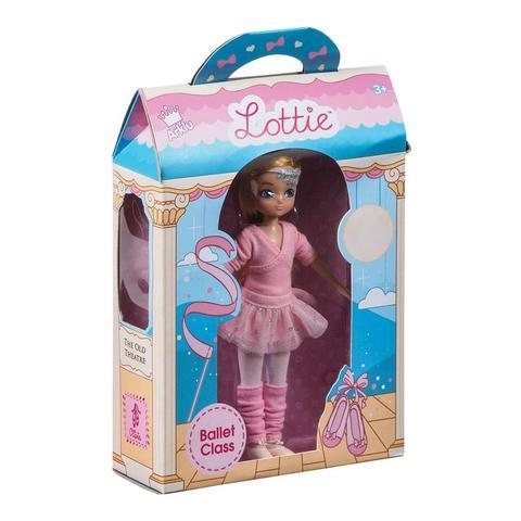 Ballet Class Lottie Doll, boxed from side angle 