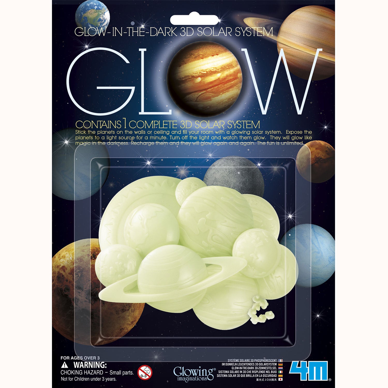 Glow-In-The-Dark 3D Solar System, in packaging