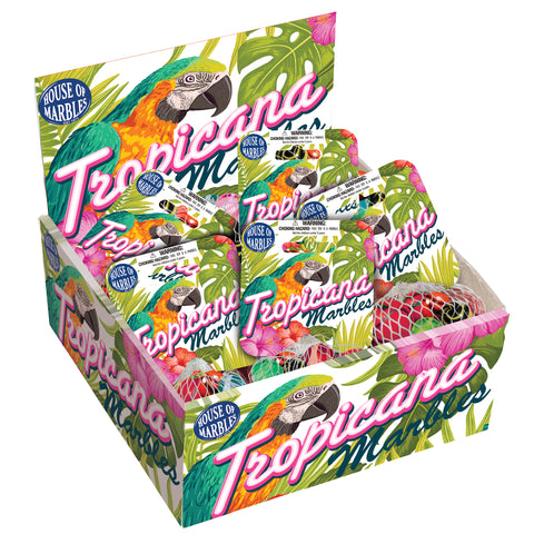 Net Bag Marbles - Tropicana, display counter box