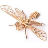 Wooden Build-A-Bug Kit, honeybee model built 
