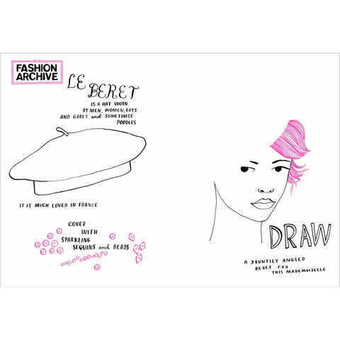 Make it Fashion - Activity Book, beret page
