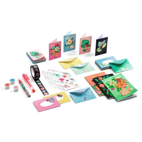 Marie Mini Stationery Box, unboxed contents