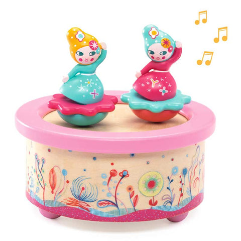 Flower Melody Magnetic Musical Box, out of box with music notes