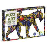Panther Puzzle by Djeco, boxedm front slight slant view