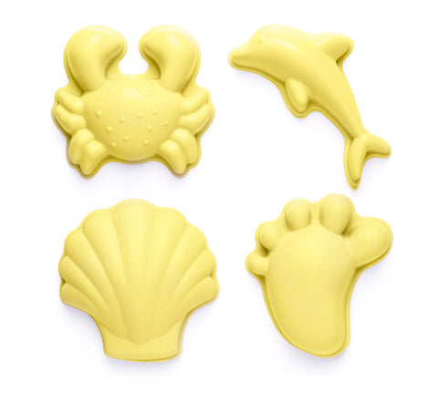 Scrunch Sand Moulds - Lemon (Footprints Set)