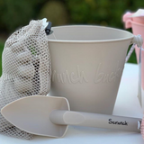 Scrunch bucket and spade mushroom with moulds in bag also in view