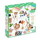 Jungle Animal Crafts Kit, box on slight slant