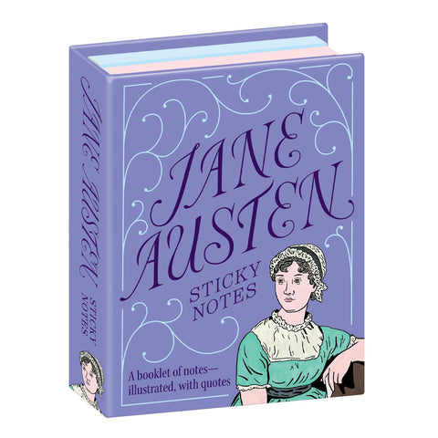 Jane Austen Sticky Notes, front of packaging