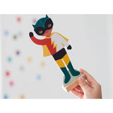 Superheroes - Magnetic Costume Builder, single figure with flash
