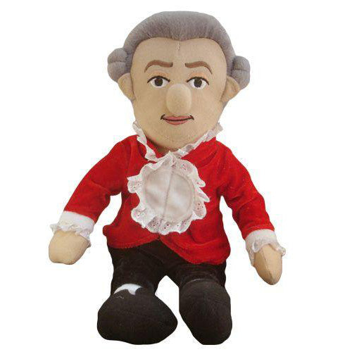 Mozart - Little Thinker Doll With Musical Box, white background