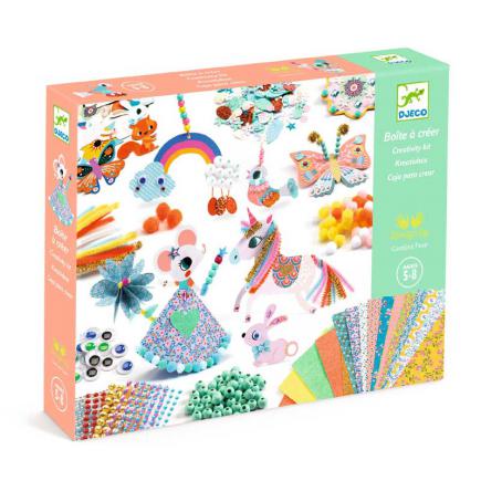 Creativity Kit - Paper Creations by Djeco, slightly angled box