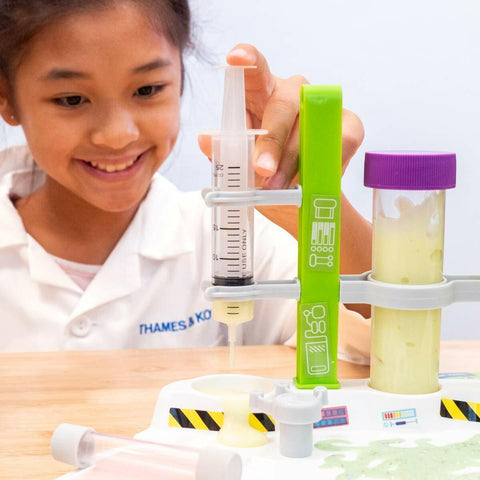 Ooze Labs Alien Slime Lab, girl experimenting