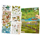 Create Your Dino Zoo Sticker Book, scenes and sticker sheets