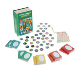 Little Library Storytelling Box, unboxed with contents displayed 