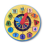 Chunky Shape Sorting Clock, without packaging 