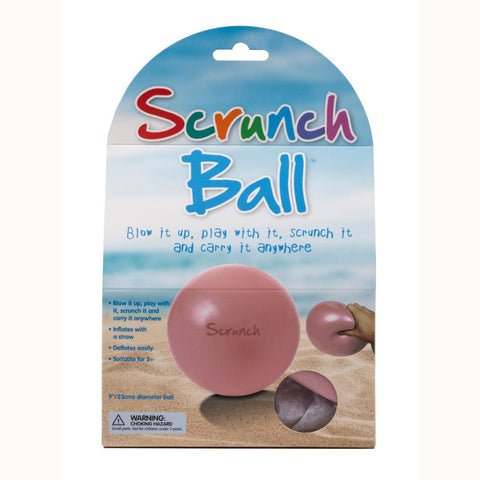 Scrunch Ball - Old Rose, in packaging 
