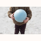 Scrunch Ball - Duck Egg Blue, child holding 