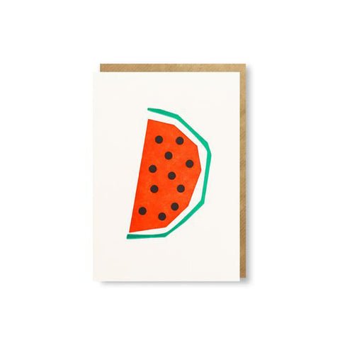 Water Melon Greetings Card