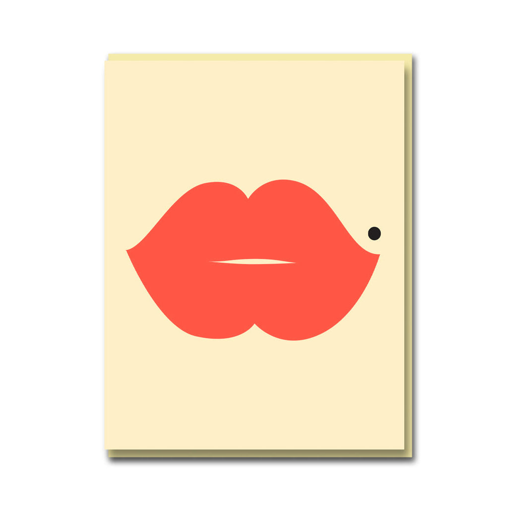 Lips Greetings Card