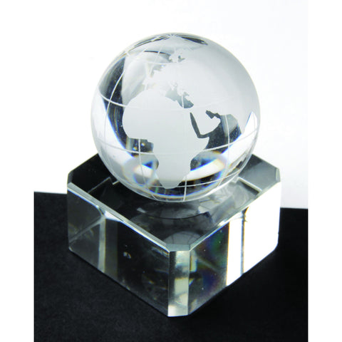 Crystal World Map Marble 30mm