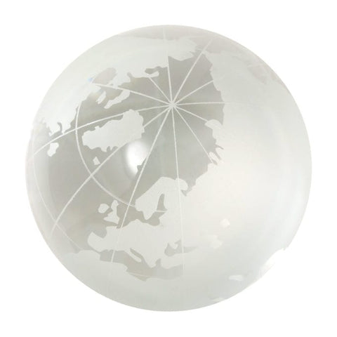 Crystal World Map Marble 30mm, no stand 