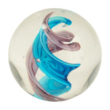 Handmade Helter Skelter Marble (medium) 22mm, blue & purple 2