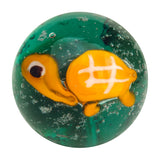 Handmade Aquarius Marble 22mm, orange turtle