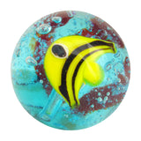 Handmade Aquarius Marble 22mm, angel tropical fish 2