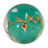 Handmade Tahitian Wave Marble (Small) 16mm, teal colour