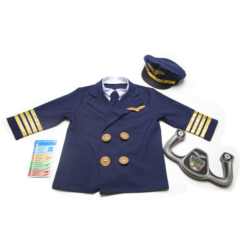 Pilot costume out of packaging