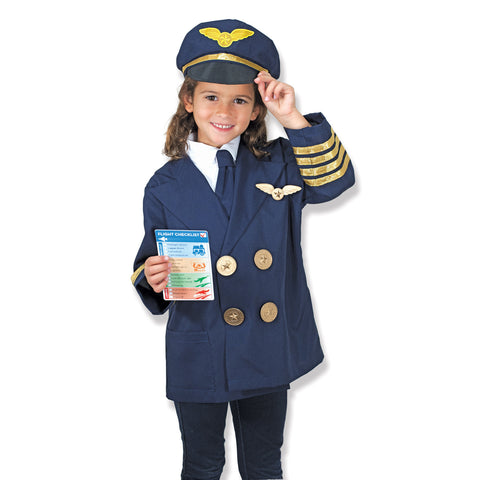 Pilot costume on little girl