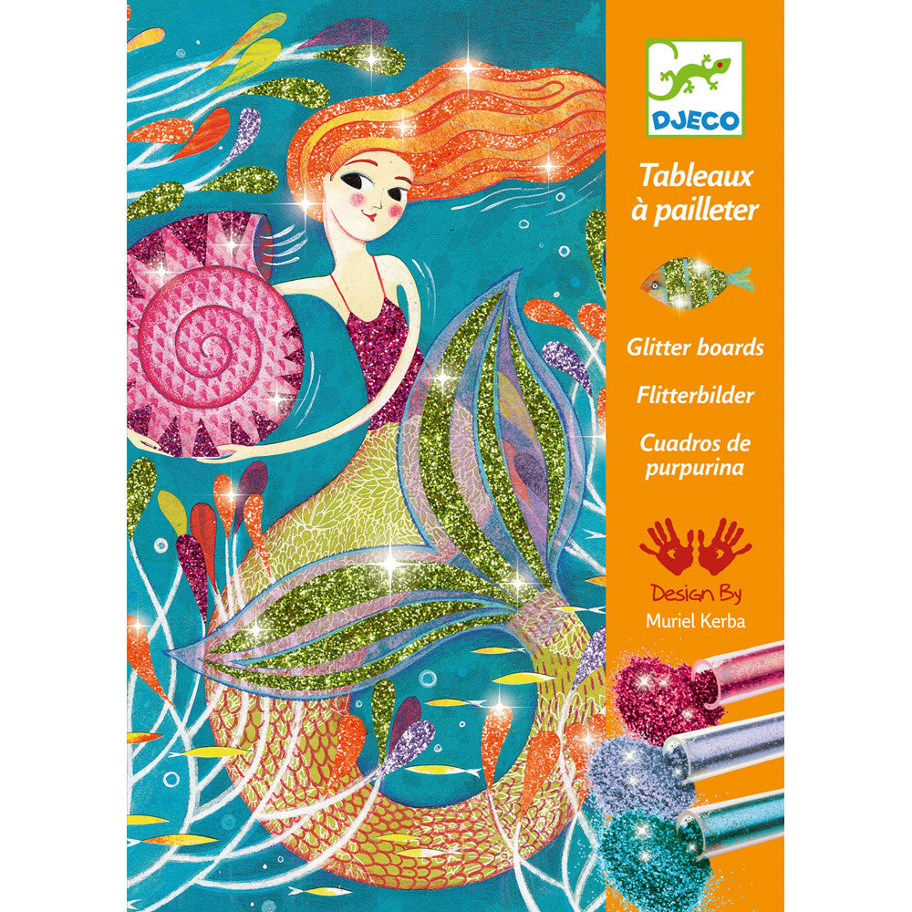 Mermaid Lights - Glitter Boards by Djeco, front of box 