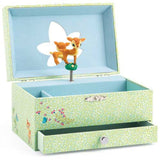 The Fawn's Song - Musical Box, open displaying mirror and fawn