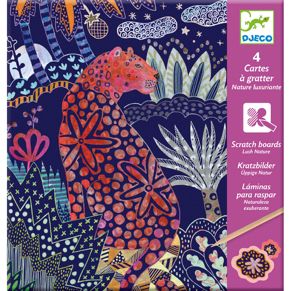 Lush Nature - Scratch Card Art by Djeco, front of pack 