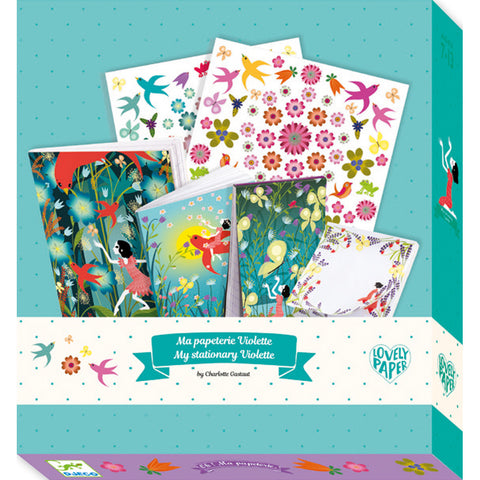 Stationery Set  - Violette, boxed 