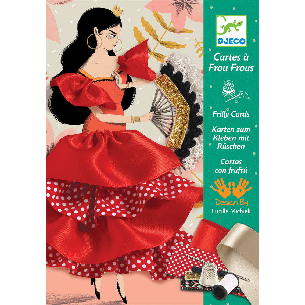 Flamenco Frilly Sewing Cards by Djeco
