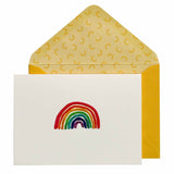 Rainbow Boxed Notecards (Set of 10), single notecard and envelope
