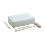 Terracotta Warrior Dig Kit, unboxed, plaster block and tools