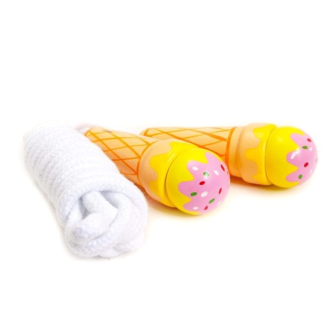Ice-Cream Skipping Rope, with rope tied up