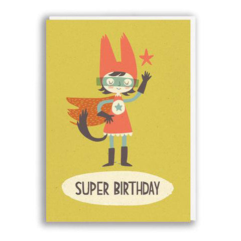 Super Girl Birthday Card