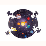 Space Explorer -Circular Solar System Floor Puzzle, complete, unboxed with pieces removed 