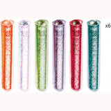 Mermaid Lights - Glitter Boards by Djeco, 6 colour glitter tubes 