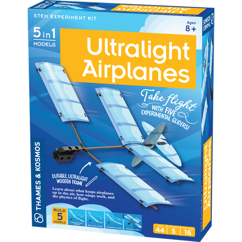 Ultralight Airplanes Project Kit, front of box slight angle