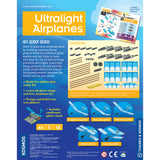 Ultralight Airplanes Experiment Kit , back of box